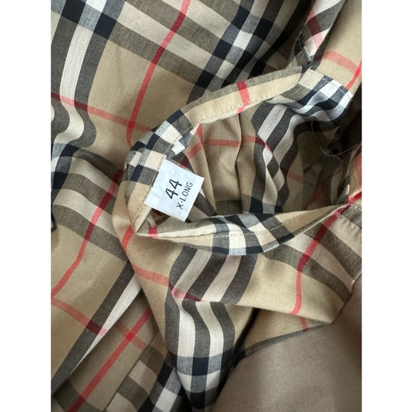 Burberry’s Burberry Classic Vintage Trench Coat Men’s 44 X-Long - Picture 8 of 9